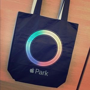 *SOLD* Apple Park Tote Bag Black Rainbow NEW